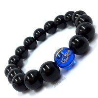 GELANG BATU GIOK HITAM MANTRA BIRU PRIA WANITA