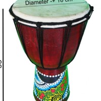 murah Jimbe Ukuran Sedang / Tamtam / Gendang Alat Musik Unik Motif