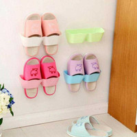 promo Rak Tempat Sandal Sepatu Tempel Dinding Pintu Meja Holder Hook