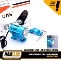 Lampu sorot tembak led touring projie projector braket stang nmax klx