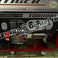 Genset bensin 5000 watt. Tiger TG8800E. Mak 6000 watt. Stater electri