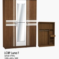 Lemari baju panel olympic g-star series 3 pintu