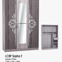 Lemari baju panel olympic g-star series 3 pintu free ongkir+rakit