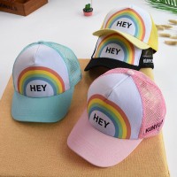 Topi Baseball Hip Hop Anak Laki-laki / Perempuan Anti UV Warna Pelangi