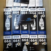 Top Seller Tinta Printer Original Epson 664 T664 Black/Hitam T6641