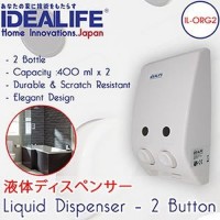 Idealife IL-ORG2 Tempat Sabun Wadah Kamar Mandi Liquid Dispenser