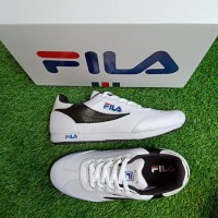 Sepatu Fila Pria Grade Ori / White Black Olahraga Sekolah Kuliah Gym