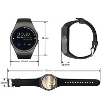 KingWear KW18 Smartwatch Phone Round Dial MTK2502 Music Pedometer