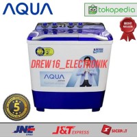 DISKON Mesin Cuci 2 Tabung Sanyo Aqua 880 XT 8KG. Hijab Series
