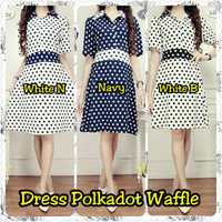 Polkadot Dress / Mini Dress / Dress Murah / Dress Remaja / Grosir Baju