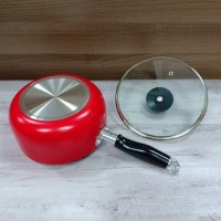 dapur / dll YOSHIKAWA SAUCEPAN PANCI 1 GAGANG TEFLON 18 CM XJ-15-08