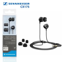 SENNHEISER Original CX 175 High Performance Earphone / Earbuds - Hitam
