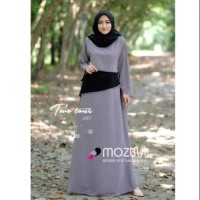 Hot Seller Dress Muslim Two Tone-V Hijabers Tetep Kece Diskon