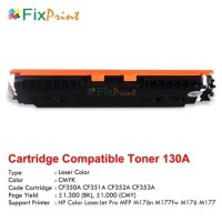 New Compatible Toner Printer HP Laserjet M176 M177FW M551N CF351A Cyan