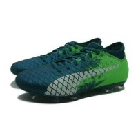 Sepatu Bola Puma 18.4 FG (Deep Lagoon/White/Green) Berkualitas
