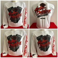 Kaos Harley Davidson Long Sleeve - Miami Florida-White Diskon