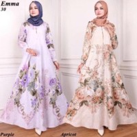 Top Seller Gamis Syari Maxi Emma 5 / Baju Muslim/ Pakaian Muslim -
