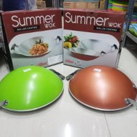 Maspion Alcor Summer Wok Roller Coating 35 CM Panci Wajan Penggoreng