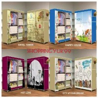 Lemari Pakaian Rak Baju Multifungsi Wardrobe New