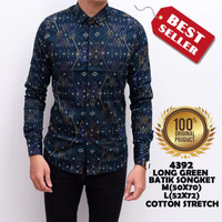 Batik Songket Kemeja Slimfit Panjang Pria Keren Untuk Kerja