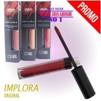 Implora lip cream matte 3 set dalam 1 paket sekaligus original lipstik