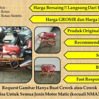 Kursi Anak Tanpa Sandaran - Kursi Rotan Sepeda Montor Matik