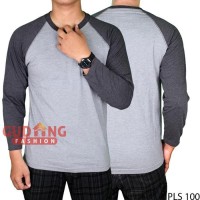 Kaos Raglan Polos Depan Belakang PLS 100 Diskon