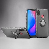 Xiaomi Mi A2 Lite / Redmi 6 Pro Case Ultimate Carbon Ring Kickstand -