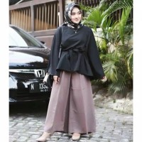 atasan wanita blouse panjang hijab top batwing vintage style