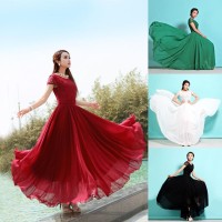 Long Dress Maxi Bahan Sifon untuk Pesta Prom Murah