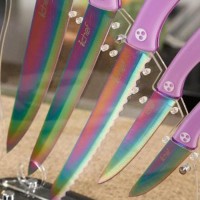Pisau Set Pisau Dapur Ichef Titanium Coating Knife Murah