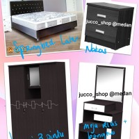 paket hantaran-springbed murah latex+meja rias-nakas-lemari pakaian 3p