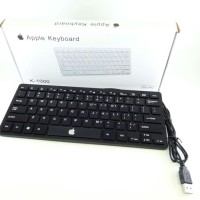 Keyboard APPLE K-1000 Mini Ultra-Thin Wired Standard QWERTY