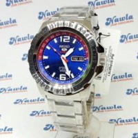 Unik Seiko 5 Sports SRP681K1 Automatic Blue Dial - Jam Tanga Diskon