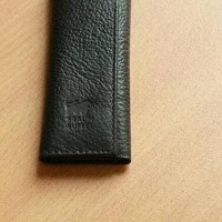 Gantungan Kunci Dompet Stnk Kulit Asli Untuk Mobil Dan Motor - Hitam