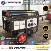 Genset Loncin 2300 Watt by Winpower - 1 Phase - Generator Baru Rumah