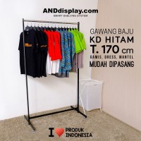 RAK GAWANG BAJU T.170CM / JEMURAN/ BUTIK / LAUNDRY/ PAMERAN/ GANTUNGAN