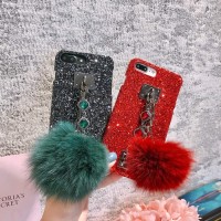 Pom Glitter Diamond Case Samsung Galaxy J7 Pro - Merah