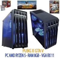 PC GAMING RAKITAN AMD RYZEN 5 2400G PUBG dan GTA V