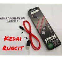 vivan kabel data iphone 5 / 6 ( charger 5S / 5G / 5C / 6+ / ipad air )