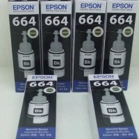 Paling Laris Tinta Printer Original Epson 664 T664 Black / Hitam T6641