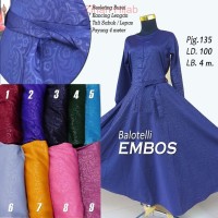 Balotelli EMBOS Gamis mewah payung 4 mtr /baloteli / ko