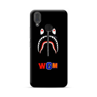 bape shark black case vivo v11 v9 v7 v5 y71 oppo f9 f7 f5 f3 f1s a3s