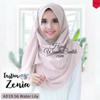 Pashmina Kerudung Pastan Hijab Jilbab Instan Zenia Warna Ocean - Wate