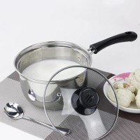 Panci susu kecil milk pot 16cm tutup kaca stainless steel murah