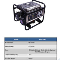 Genset bensin Excel mitsubishi 9500 watt