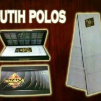SARUNG WADIMOR PUTIH POLOS - SARUNG TENUN - SARUNG DEWASA - BUKAN