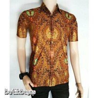 Batik Murah KEMEJA BATIK SOGAN PENDEK EXECUTIVE Berkualitas