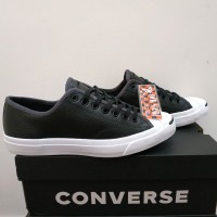 Sepatu Converse Jack Purcell Jack LTT Lea Ox Black Original