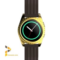 Smart Watch GS3 Heart Rate / Jam Smartwatch GS3 Gold Brown Anti Air